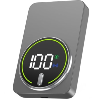 Powerbank 10000mAh Leotec LEPOWW20W10G/ 20W/ Wireless/ Gris