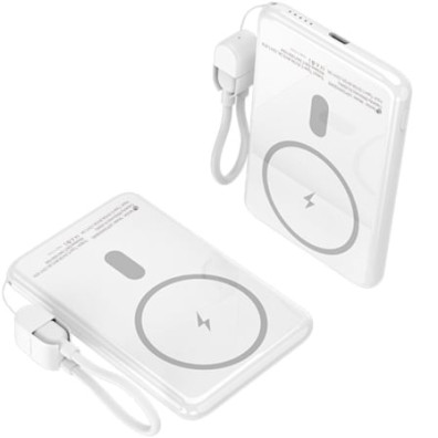 Powerbank Leotec LEPOWW20W5W 5000mAh Blanco Inalámbrico