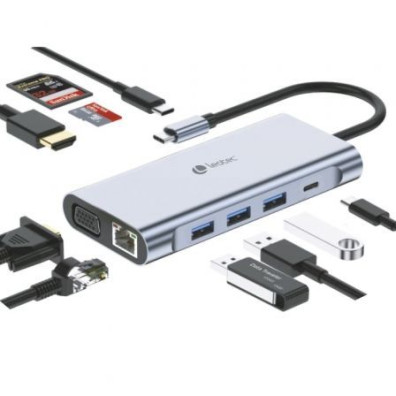 Docking USB Tipo-C Leotec LEDS01 - Conectividad Versátil y Eficiente