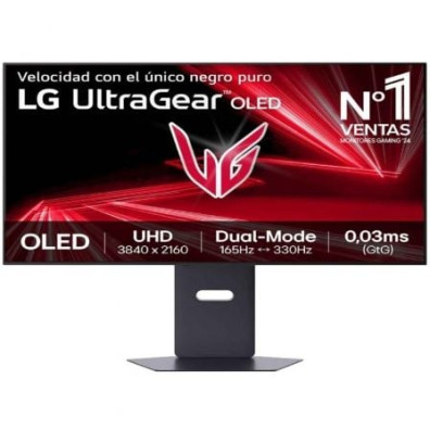 Monitor Gaming LG UltraGear UltraPanorámico 32" 4K OLED Regulable en Altura 330Hz 0.03ms