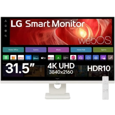 Smart Monitor LG 32U721SA-W - 31.5" 4K Multimedia Smart TV