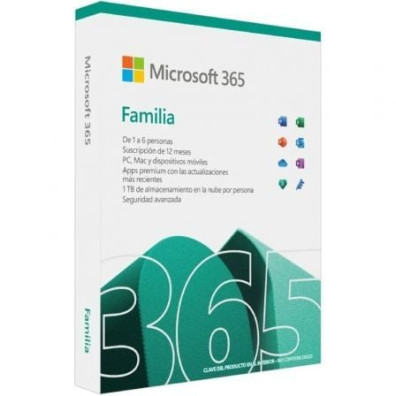 Microsoft 365 Familia - Hasta 6 Usuarios - Licencia Anual