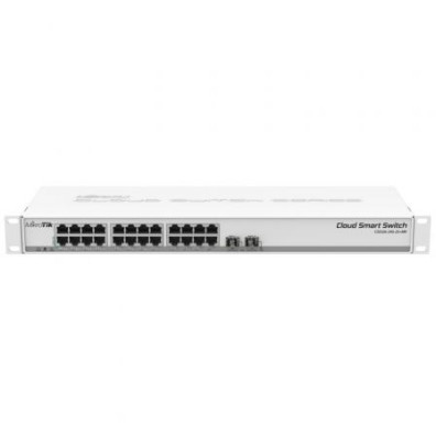 Switch Mikrotik CSS326-24G-2S+RM 26 Puertos/ RJ45 10/100/1000/ SFP - PoE IN
