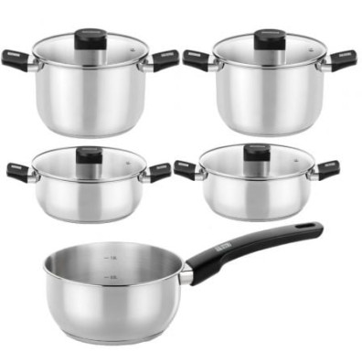 Pack Batería de Cocina Monix Elite Ø14cm Ø20 - 24cm Ø20 - 24cm Acero Inoxidable