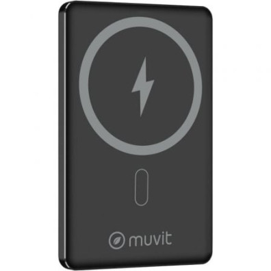 Powerbank Muvit For Change 5000mAh Negra - Wireless 20W