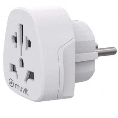 Enchufe Universal Muvit For Change con 1 Toma de Corriente