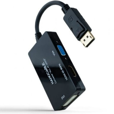 Cable DisplayPort Nanocable HDMI DVI-D VGA Hembra 20cm - Nanocable 10.16.3301-ALL