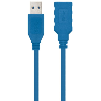 CABLE EXTENSION USB 3.0 TIPO A/M-A/H AZUL 2M NANOCABLE - Azul