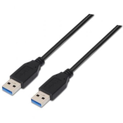 CABLE DE CONEXION USB 3.0 TIPO A/M-A/M 2M NANOCABLE - Negro