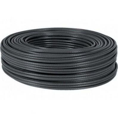 BOBINA CABLE DE RED RJ45 CAT6 UTP RIGIDO AWG24 IMPERMEABLE EXT 305M NANOCABLE - Negro