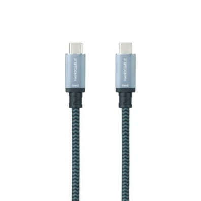 Cable USB 3.1 Tipo-C Nanocable 10.01.4102-COMB/ USB Tipo-C Macho - USB Tipo-C Macho/ Hasta 100W/ 10Gbps/ 2m