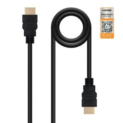 Cable HDMI Macho a HDMI Macho 2m - Certificado 4K 2.0 Nanocable 10.15.3602