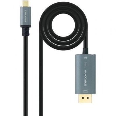 Cable Conversor Nanocable 10.15.5022/ USB Tipo-C Macho - Displayport Macho/ 2m