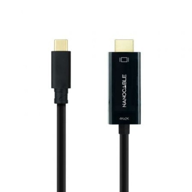 Cable Conversor Nanocable USB Tipo-C Macho a HDMI Macho 3m