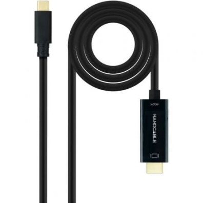 Cable Conversor Nanocable USB Tipo-C Macho a HDMI Macho de 5m