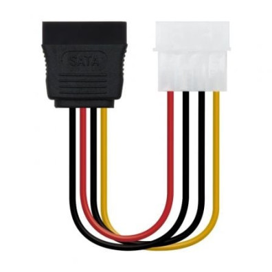 Cable de Alimentación SATA Nanocable - Molex Macho a SATA Hembra