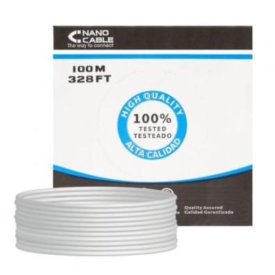 Bobina de Cable RJ45 UTP Nanocable Cat.5e 100m