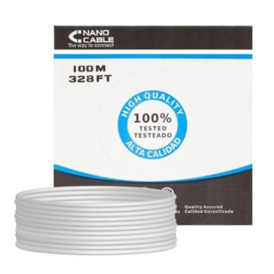 Bobina de Cable RJ45 FTP Cat.6 Nanocable 100m