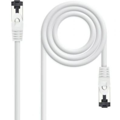 Cable de Red RJ45 SSTP Nanocable 10.20.2000-L25-W Cat.8.1/ 25cm