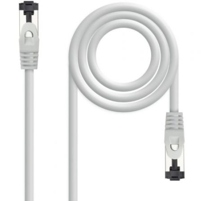 Cable de Red Nanocable CAT8.1 SSTP Latiguillo AWG26 0.5M Gris
