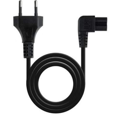 Cable de Alimentación Acodado Nanocable 3m - CEE7/16 Macho C7 Hembra