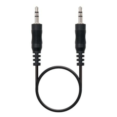 Cable Estéreo Nanocable Jack 3.5 Macho - 30cm