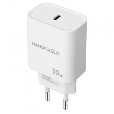 Cargador de Pared Nanocable Tipo-C 1xUSB 30W