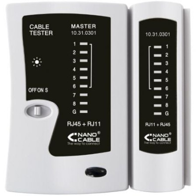 Tester Nanocable para RJ11-RJ12-RJ45 - Modelo 10.31.0301