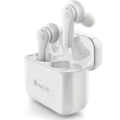 AURICULAR INTRAUDITIVO BLUETOOTH ARTICA BLOOM TWS BT 5.1 BAT 6h TACTIL MANOS LIBRES COLOR BLANCO - Blancos