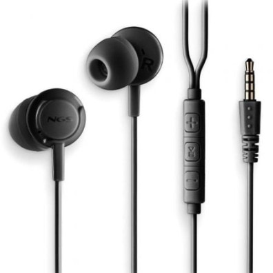 NGS Cross Drift - Auriculares Intrauditivos con Micrófono y Jack 3.5