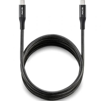 Cable USB Tipo-C NGS KNOT 4.0 - Macho USB Tipo-C a Macho USB Tipo-C, 240W, 40Gbps, 2m