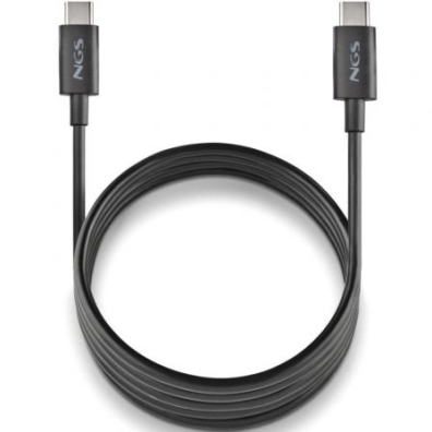 Cable USB-C a USB-C 1M NGS ZYRO 60W-1 Negro