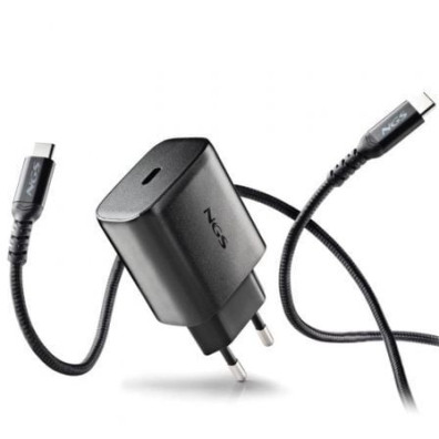 Cargador de Pared GaN NGS Bud 45W/ 1xUSB Tipo-C