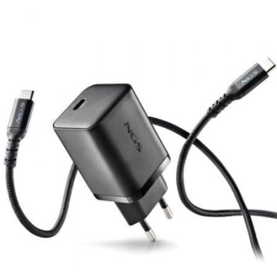 Cargador de Pared NGS Bud GaN 65W Tipo-C USB