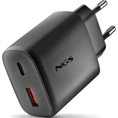 Cargador de Pared GaN NGS Era 45W con 1xUSB Tipo-C y 1xUSB