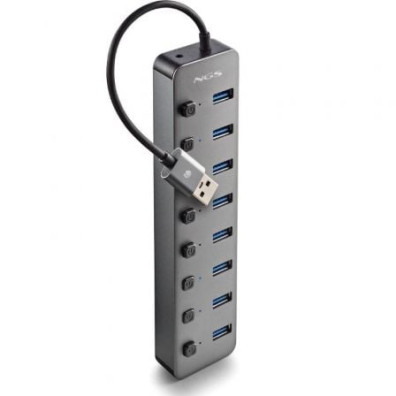 Hub USB NGS IHUB8 con 8 puertos USB 3.0