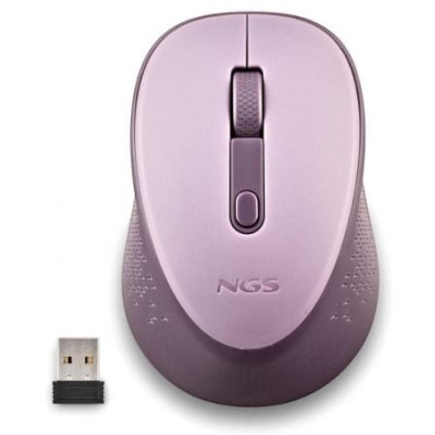 MOUSE NGS WIRELESS DEW LILAC CON NANO RECEPTOR-800/1600 DPI 2,4 GHZ LILA - Lila