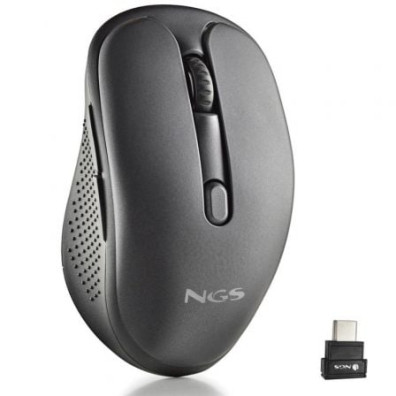 Ratón Inalámbrico NGS Evo Jot - Silencioso - Batería Recargable - 1600 DPI