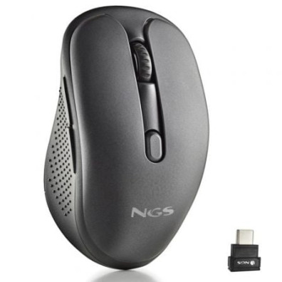 Ratón Inalámbrico NGS Evo Mix - Silencioso - Batería Recargable - 3200 DPI