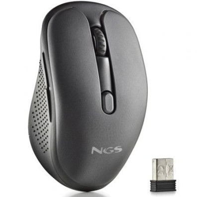 Ratón Inalámbrico NGS Evo Spook - Silencioso, Batería Recargable, 1600 DPI