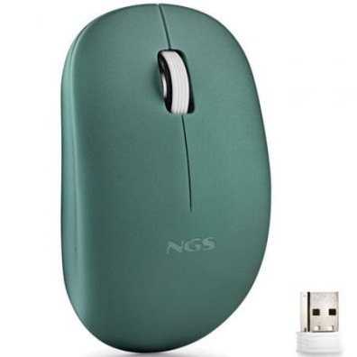 MOUSE NGS WIRELESS FOG PRO VERDE 1000DPI 2 BOTONES NANO RECEPTOR 2.4GHZ - Hasta 1000 DPI