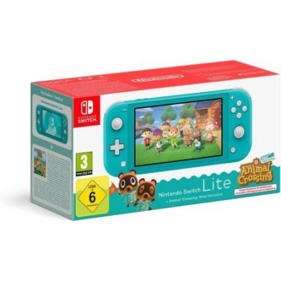 Nintendo Switch Lite Turquesa + Animal Crossing New Horizons (CIAB)