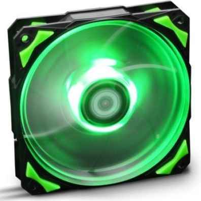 Ventilador Nox H-Fan Green 12 cm - Ideal para setups de Gaming