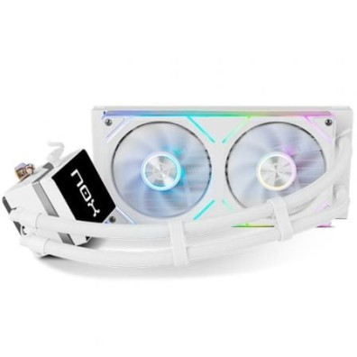 Sistema de Refrigeración Líquida Nox M-240 LCD - Control de Temperatura - Blanco