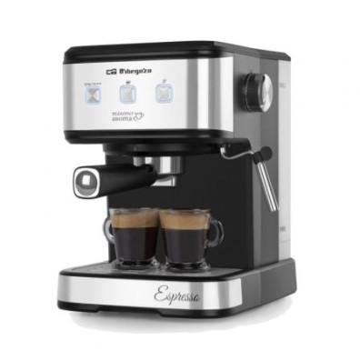 Cafetera Expreso Orbegozo EX 5210 con 1100W de potencia