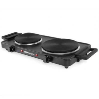 Cocina Eléctrica Orbegozo PE2855 con 2 placas 155 y 185mm