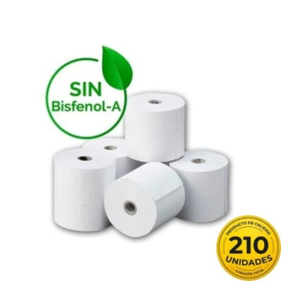 Caja de Papel Térmico 57x35 Genérico - 210U BPA | 57 x 35mm