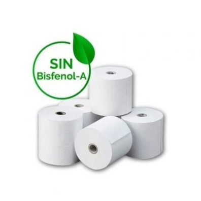Caja de Rollos de Papel Térmico Genérico 80x80mm BPAF - Terminal Punto de Venta