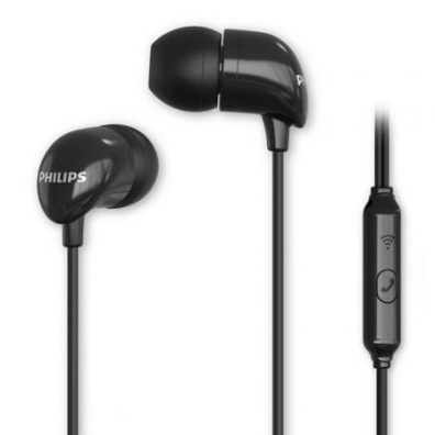 Auriculares Intrauditivos Philips TAE1126BK con Micrófono y Jack 3.5