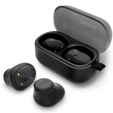 Auriculares Bluetooth Philips TAT2149 con estuche de carga/ Autonomía 6h - Negros
